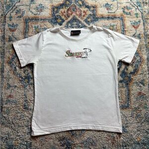 Vintage Snoopy Spellout T-shirt Medium